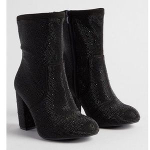 TORRID NWT Stretch Embellished Bootie (WW) Black